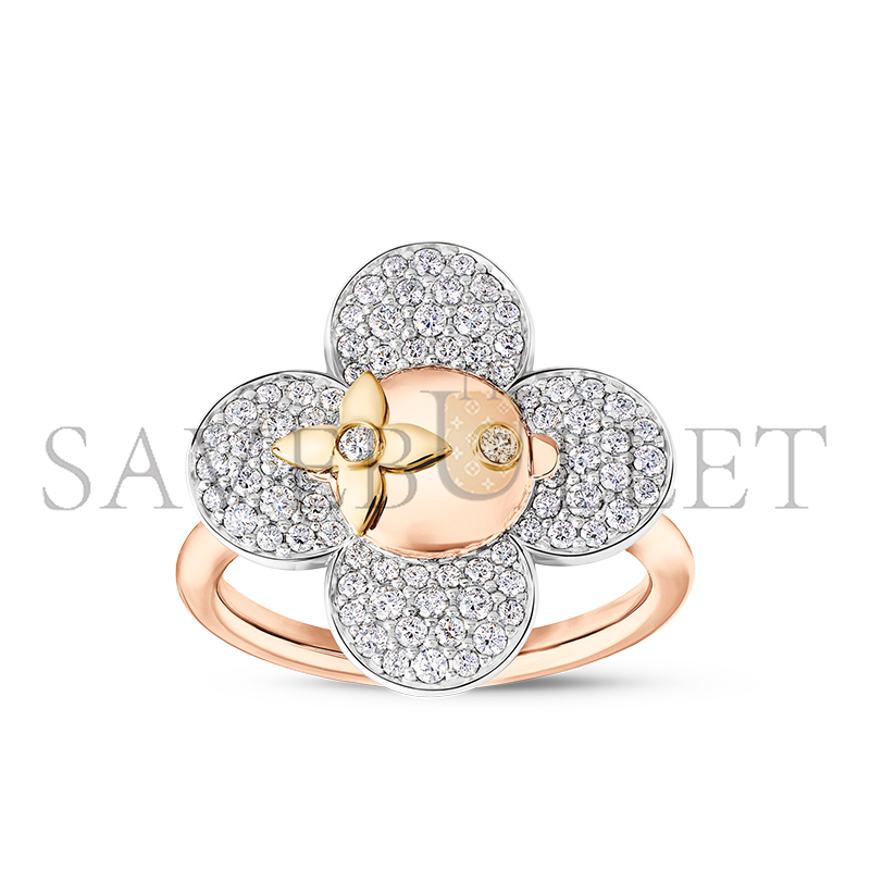 l0*is v*t0n vivienne ring, 3 golds and Di*m*nds q0t48g